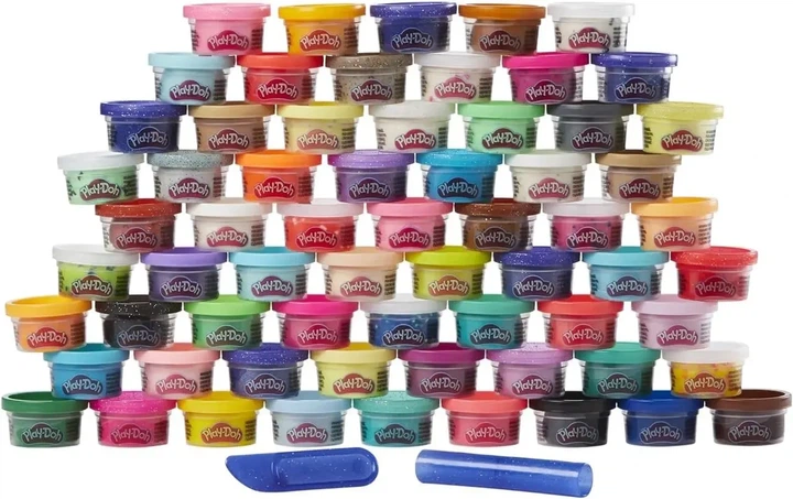 Набор пластилина Play-Doh Hasbro 65 баночек (F1528) — Большой комплект для лепки - изображение 5