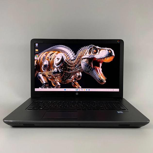 Мобильная рабочая станция Б-класс HP zBook 17 G4 / 17.3" (3840x2160) IPS / Intel Core i7-7820HQ (4 (8) ядра по 2.9 - 3.9 GHz) / 16 GB DDR4 / 128 GB SSD + 500 GB SSD / nVidia Quadro P3000, 6 GB GDDR5, 192-bit / WebCam / Fingerprint б/у + Подарок Мышь - изображение 2