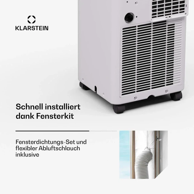 Кондиционер мобильный Klarstein Aero Ring 9000 BTU 35 м² белый - изображение 5