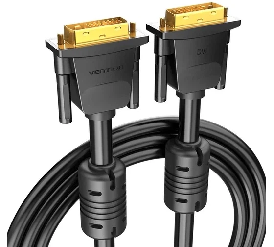 Кабель Vention DVI-D DVI-D (24+1) Dual Link v1.2 3 м Black (EAABI) - зображення 2