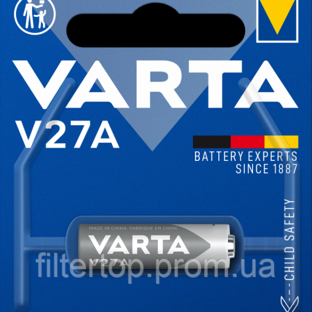 Батарейка VARTA V27A (A27), алкалінова, 12 V, 1 шт. - изображение 2