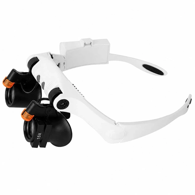Лупа окуляри бінокулярні Magnifier 32521-SX з LED підсвіткою / збільшення 3X 4X 5X 6X 7X 10X - зображення 2
