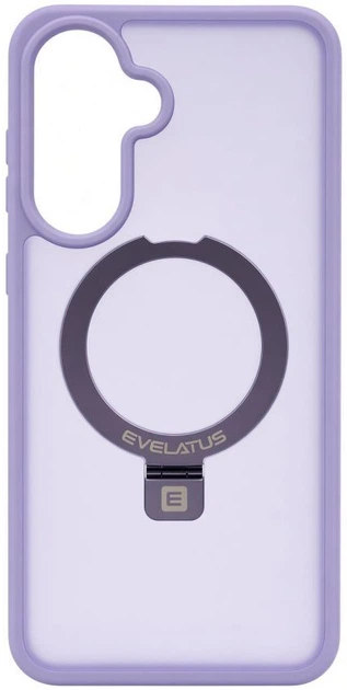 Etui na smartfon Samsung Galaxy A57 Evelatus Shield Case With MagSafe & Stand Matte Ring Lavender Purple (EVESAMA57SCMSMRLP) - obraz 3