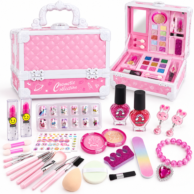 Детский косметический набор для девочки в чемоданчике Cosmetic Collection - изображение 2