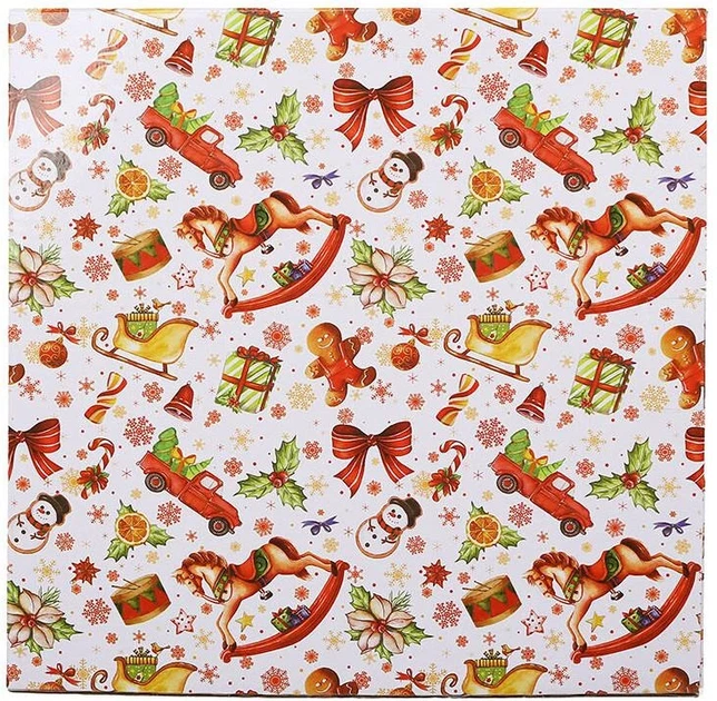 Блюдо фарфоровое новогоднее Christmas Ribbon гирлянда Ø26 см - изображение 3