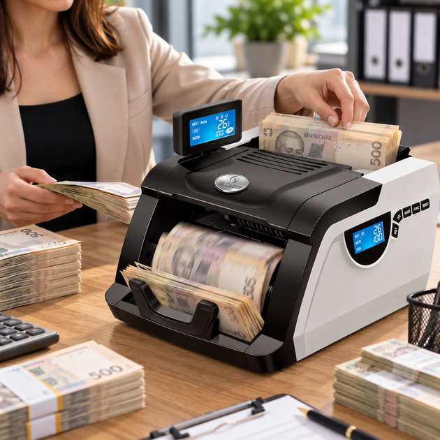 Счетная машинка Bill Counter GR-6200 / Счетчик банкнот c детектором / Счетчик банкнот 220 В - Фото 2 Счетная машинка Bill Counter GR-6200 / Счетчик банкнот c детектором / Счетчик банкнот 220 В - изображение 2