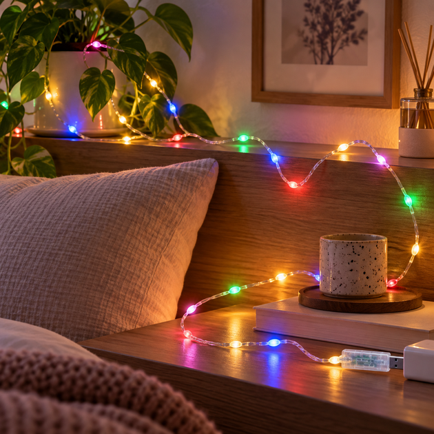 Гірлянда крапля LED 20 м RGBIC з пультом і Bluetooth / USB гірлянда з керуванням через телефон - зображення 7