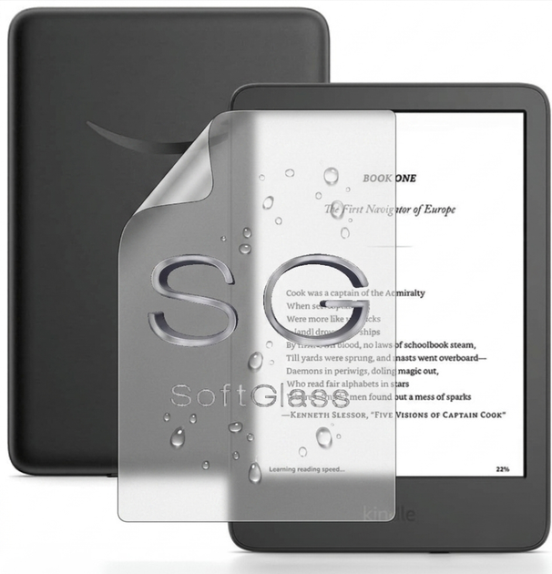 Плівка для Amazon Kindle 11th Gen 2024 на екран поліуретанова SoftGlass - Фото 1 Плівка для Amazon Kindle 11th Gen 2024 на екран поліуретанова SoftGlass - зображення 1