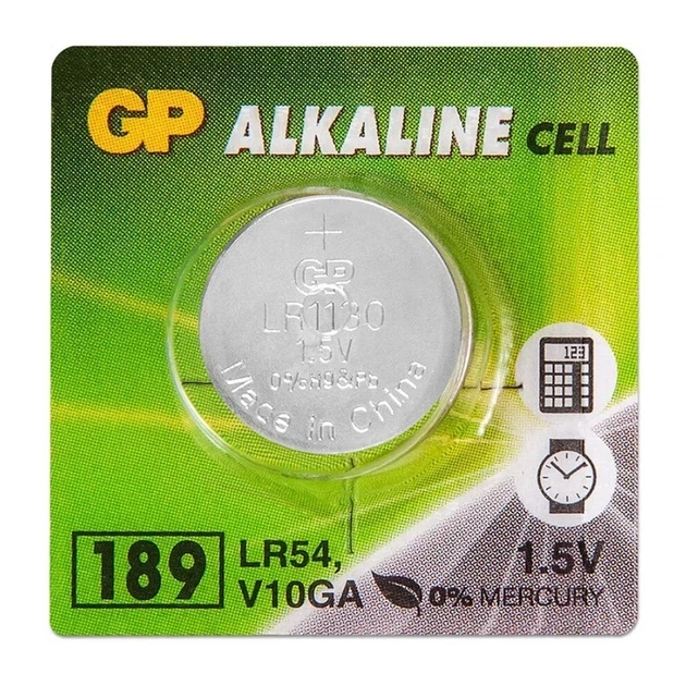 Батарейки GP ALKALINE AG10 1.5V щелочные для часов игрушек и мелкой электроники 10 шт - изображение 3
