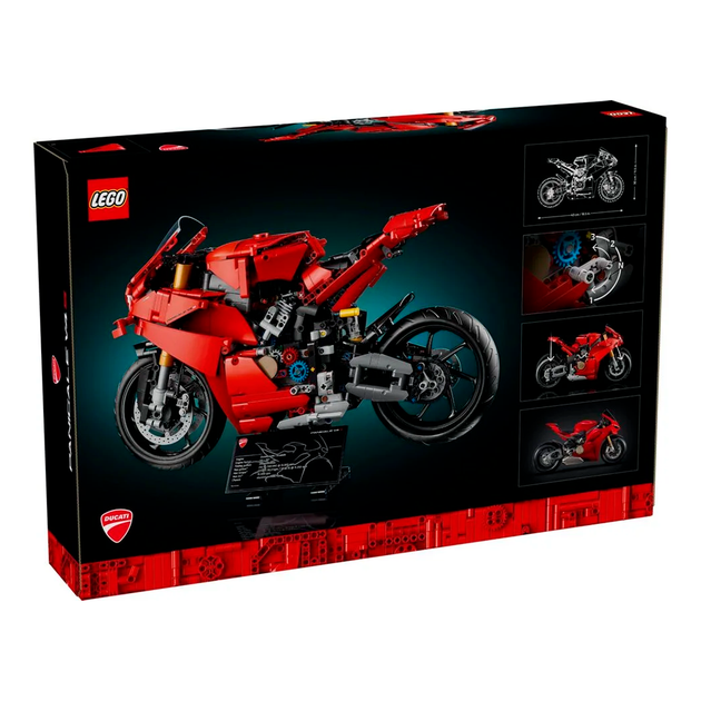 Конструктор LEGO Technic Мотоцикл Ducati Panigale V4 S 1603 детали (42202) - изображение 2