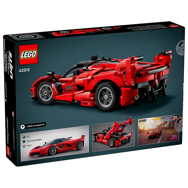 Конструктор LEGO Technic Ferrari FXX K 897 деталей (42212) - Фото 2 Конструктор LEGO Technic Ferrari FXX K 897 деталей (42212) - изображение 2