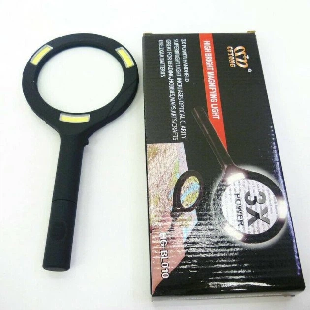 Лупа 3-кратна з підсвіткою кругла Magnifier G-250 ручна - Фото 2 Лупа 3-кратна з підсвіткою кругла Magnifier G-250 ручна - зображення 2