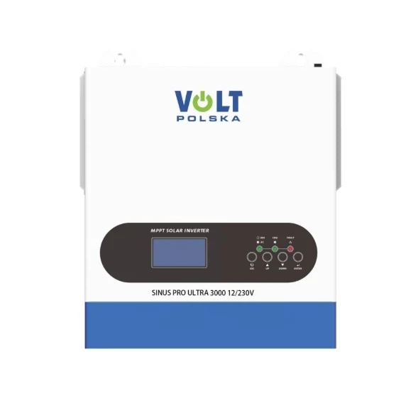 Солнечный инвертор Volt Polska SINUS PRO ULTRA 3000 12/230V 1500/3000W Wi-Fi белый синий - Фото 2 Солнечный инвертор Volt Polska SINUS PRO ULTRA 3000 12/230V 1500/3000W Wi-Fi белый синий - изображение 2