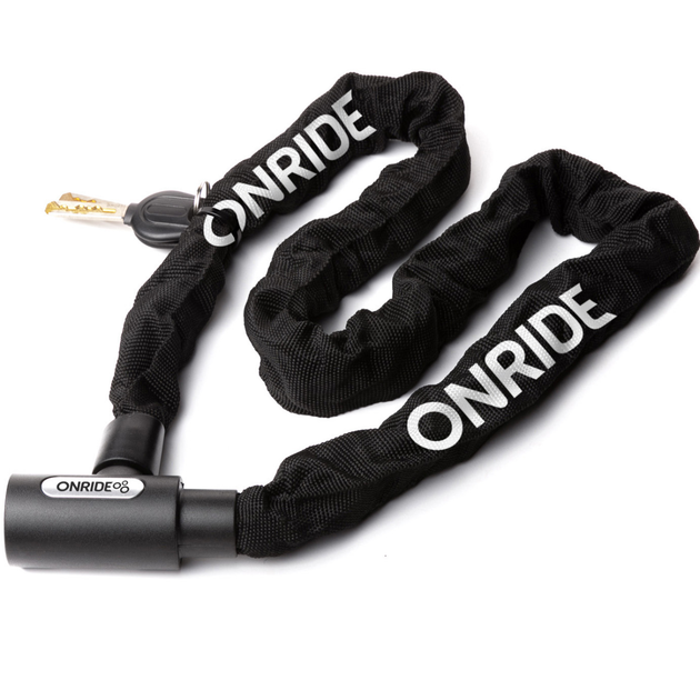 Замок ONRIDE Tie Lock 10 цепной, под ключ, 5x1000 мм - Фото 1 Замок ONRIDE Tie Lock 10 цепной, под ключ, 5x1000 мм - изображение 1