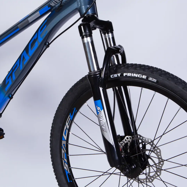Велосипед AL 27.5" SPACE MERCURY DD FR рама-17" сіро-синій 2026 - зображення 3