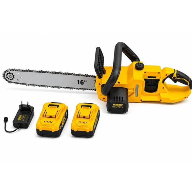 Акумуляторна ланцюгова пилка DeWalt 48 В 6 А·год безщіткова електропила з шиною 40 см 2 акумуляторами швидкістю ланцюга 24 м/с безключовим натягуванням автоматичним змащуванням - зображення 9