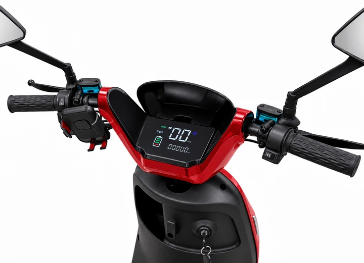 Электроскутер ATLAS Bee 1000W Red - Фото 8 Электроскутер ATLAS Bee 1000W Red - изображение 8