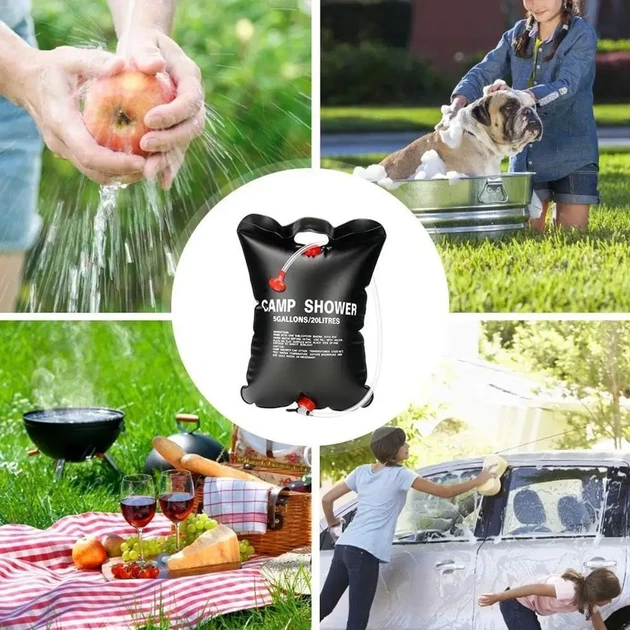 Туристичний переносний душ Easy Camp Solar Shower 20 л із сонячним нагрівом - изображение 7