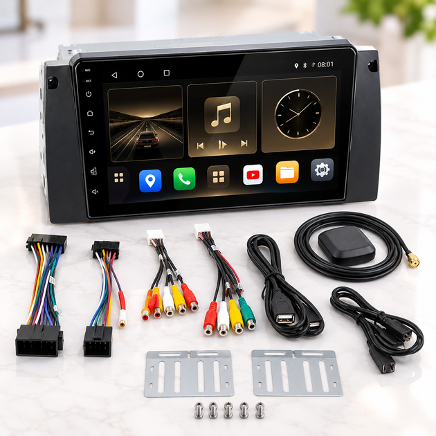 Автомагнитола PI-201 BMW 2DIN / Магнитола Android 10, 10,1″ IPS / Мультимедийная система в авто - изображение 4