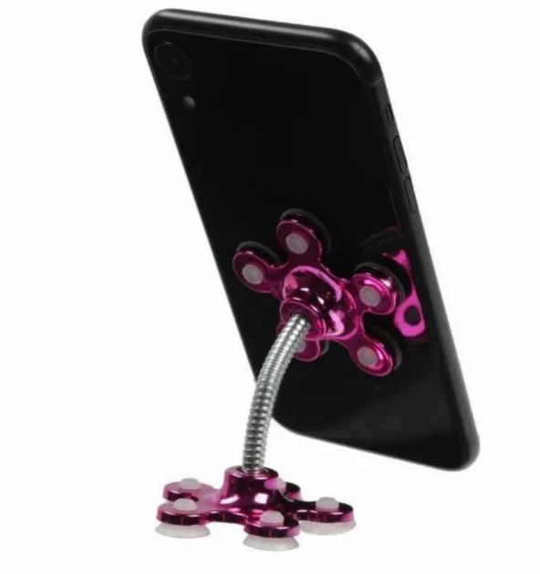 Тримач для телефона Magic Support 12 см, силіконова липучка, обертання 360 градусів - изображение 3