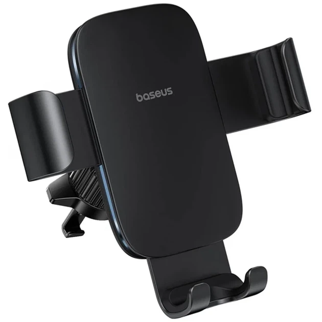 Автотримач Baseus Metal Age 3 Gravity Car Mount у решітку вентиляції чорний - Фото 3 Автотримач Baseus Metal Age 3 Gravity Car Mount у решітку вентиляції чорний - зображення 3