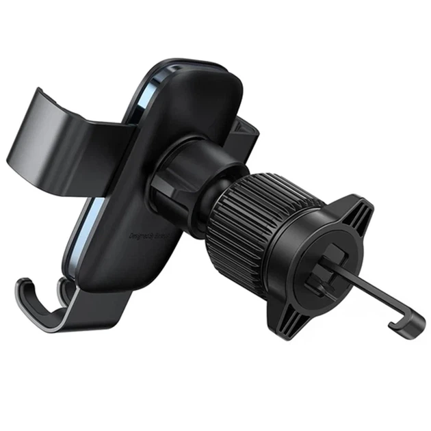 Автотримач Baseus Metal Age 3 Gravity Car Mount у решітку вентиляції чорний - Фото 5 Автотримач Baseus Metal Age 3 Gravity Car Mount у решітку вентиляції чорний - зображення 5