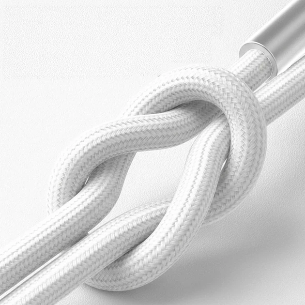 Кабель 3mk Hyper Cable N-SERIES USB-A / MicroUSB 1m 5V/2.4A 12W Белый (5903108680356) - изображение 4