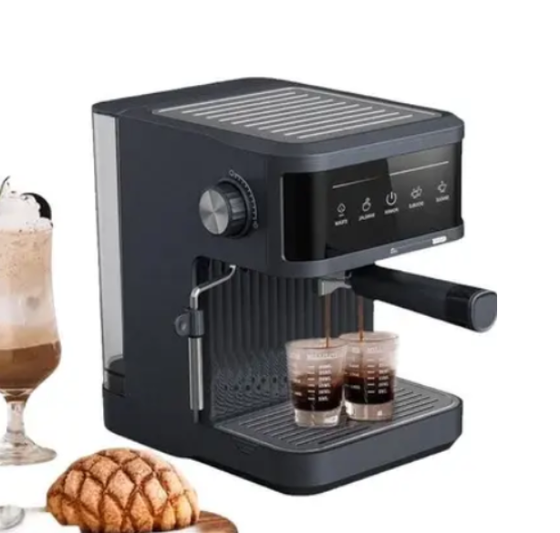 Рожковая кофеварка Top Kitchen для дома 15 бар TK00216 эспрессо машина 1500 Вт с паровым капучинатором молотый кофе резервуар 1,8 л стимер для молока латте 1–3 чашки механическое управление - изображение 6