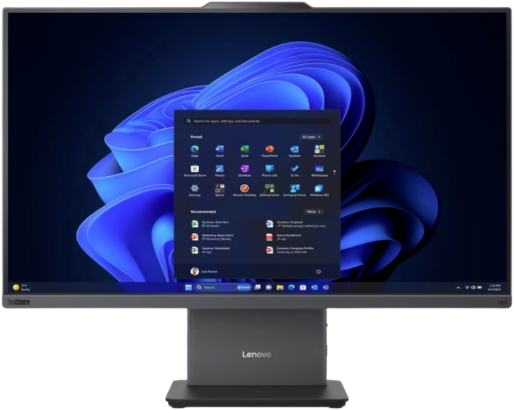 Monoblok Lenovo ThinkCentre M50a 24 Gen 6 LNL (13QH0003PB) Black - obraz 2