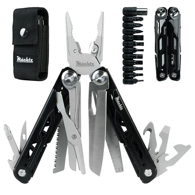 Мультитул Mächtz MMT-7121 CITADEL 21+11в1, многофункциональный инструмент, Silver/Black - изображение 2