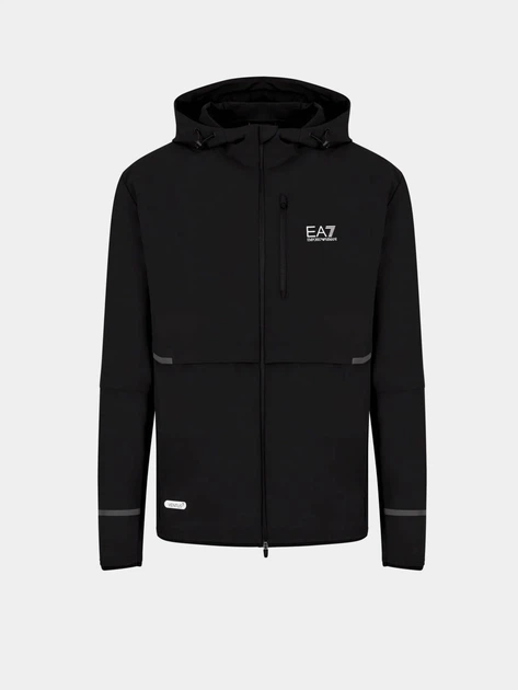 Чоловіча вітровка EA7 Emporio Armani Ventus7 з капюшоном чорна XXL (7M000071-AF13392) - зображення 5