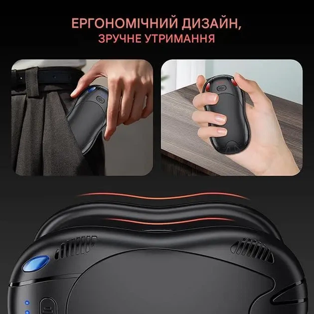 Подогреватель для рук FANDLISS 10000mAh двойной, ультратонкий аккумуляторный грелка для рук портативная 2 шт. - изображение 4
