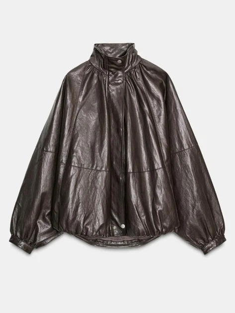 Бомбер куртка з еко шкіри розмір M Zara 2969/241/832 - Фото 1 Бомбер куртка з еко шкіри розмір M Zara 2969/241/832 - изображение 1