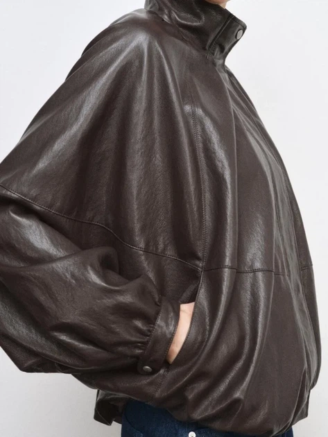 Бомбер куртка з еко шкіри розмір S Zara 2969/241/832 - Фото 8 Бомбер куртка з еко шкіри розмір S Zara 2969/241/832 - изображение 8