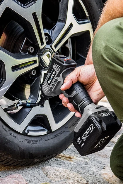 Автомобильный компрессор аккумуляторный GRAPHITE Energy+ 18В 7бар 0.73кг без АКБ и ЗП. - изображение 6