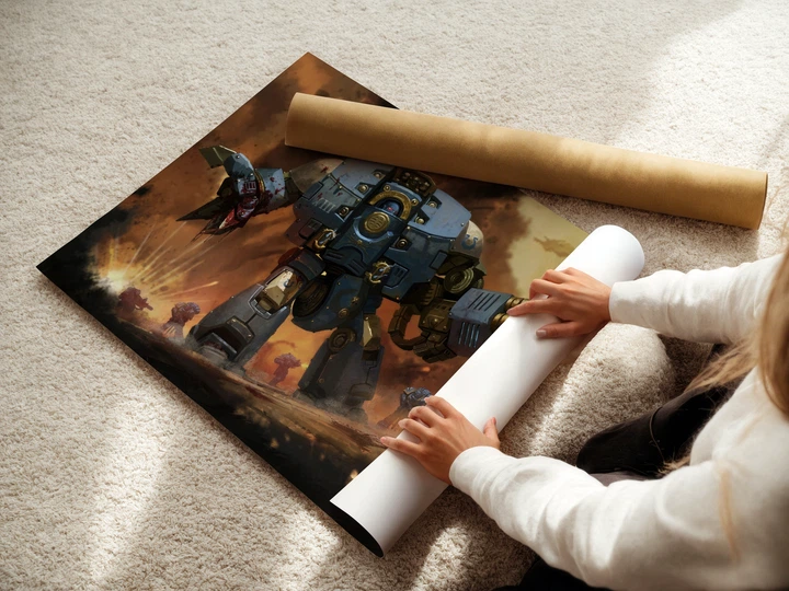 Постер Вархаммер 40000, дредноут, Warhammer 40000, Ultramar, A3 28×42 см (id1299) - Фото 3 Постер Вархаммер 40000, дредноут, Warhammer 40000, Ultramar, A3 28×42 см (id1299) - зображення 3