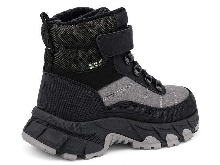 Зимние ботинки для мальчиков Clibee HC789-30/35 Серый 35 размер - 22,8 см стелька - изображение 5