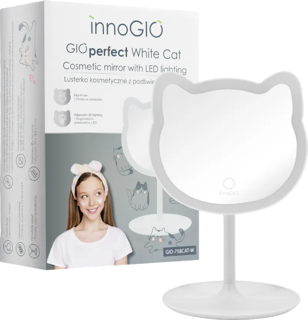 Lusterko kosmetyczne Innogio GIOperfect White GIO-758CAT-W - obraz 2