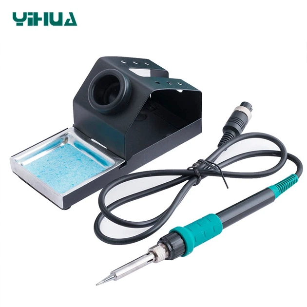 Паяльна станція YIHUA 898BD+ 2 в 1 фен / паяльник / цифрова індикація / турбінна / 3 насадки / 750 Вт - зображення 3