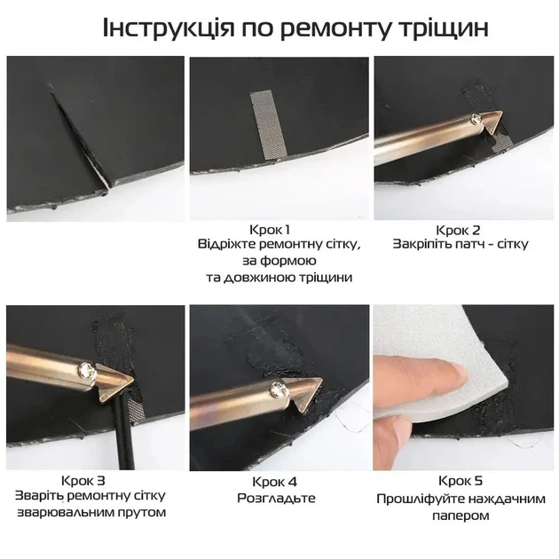 Набір для ремонту, паяння пластику, бамперів, деталей кузова авто / паяльник, армуюча сітка / 100 Вт - зображення 8