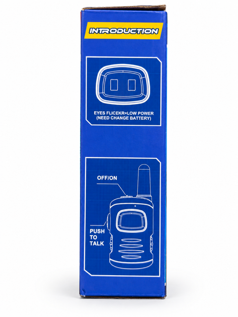 Набір дитячих рацій Walkie Talkies DM08 Robot Design 3 шт до 300 м з підсвічуванням - зображення 4