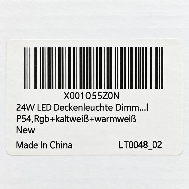 Стельовий LED світильник 24 Вт RGB 2.4G з пультом, димуванням та теплим/холодним світлом IP54 білий - зображення 3