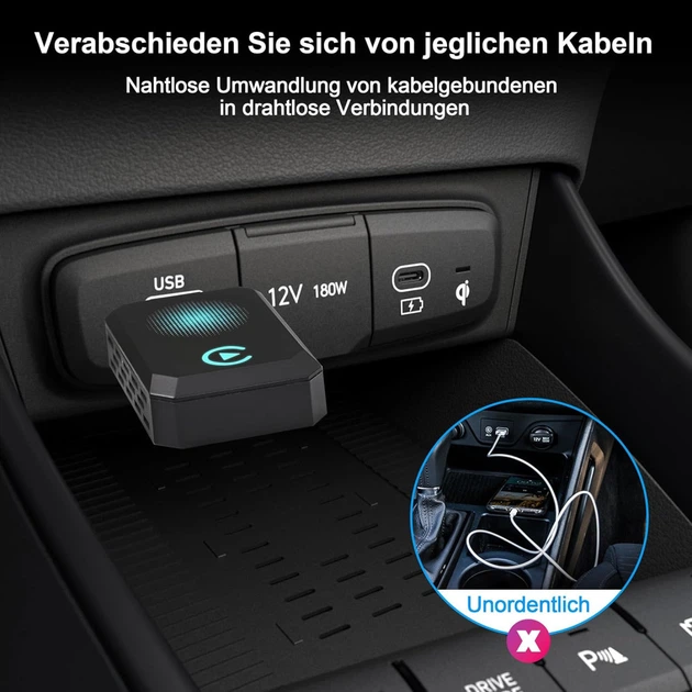 Беспроводной адаптер CarPlay Q1S Черный - изображение 5