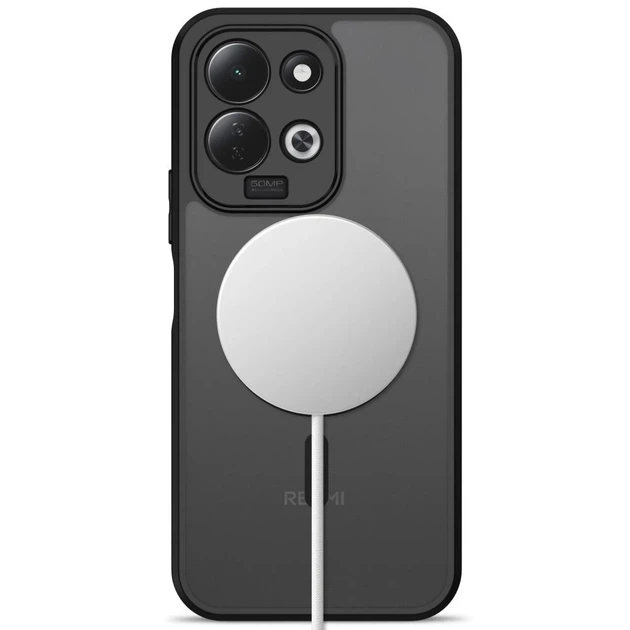 Чехол Tech-Protect Magmat для Xiaomi Redmi 17 5G | 4G Matte Black with MagSafe (5906302342815) - Фото 4 Чехол Tech-Protect Magmat для Xiaomi Redmi 17 5G | 4G Matte Black with MagSafe (5906302342815) - изображение 4