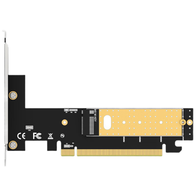 Адаптер KELEPU NVMe PCIe 3.0 X16 для M.2 з кронштейном, плата розширення корпусу SSD, сумісна з настільним ПК - Фото 4 Адаптер KELEPU NVMe PCIe 3.0 X16 для M.2 з кронштейном, плата розширення корпусу SSD, сумісна з настільним ПК - изображение 4
