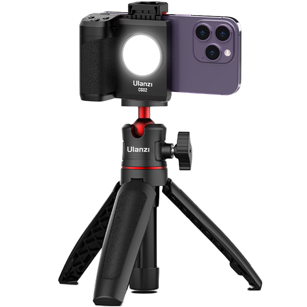 Вспышка Ulanzi CG-02 Fill Light, кольцевая подсветка 360°, двухцветная регулировка цветовой температуры, подсветка для прямых трансляций, пульт дистанционного управления Bluetooth, для видеоблогов и селфи, штатив, мобильная фотосъемка. - Фото 4 Вспышка Ulanzi CG-02 Fill Light, кольцевая подсветка 360°, двухцветная регулировка цветовой температуры, подсветка для прямых трансляций, пульт дистанционного управления Bluetooth, для видеоблогов и селфи, штатив, мобильная фотосъемка. - изображение 4