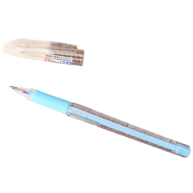 Гелева ручка M&G Erasable 0.5 мм з кристально-блакитним кулястим наконечником та ковпачком, студентська чорнильна ручка AKP61115B2, 12 ручок/коробка - изображение 4