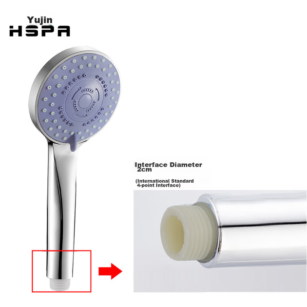 Комплект душевой лейки HSPA, ручная душевая лейка высокого давления для ванной комнаты, ручной распылитель для принятия ванны в домашних условиях с пятью регулируемыми режимами, модель 5049 - изображение 4