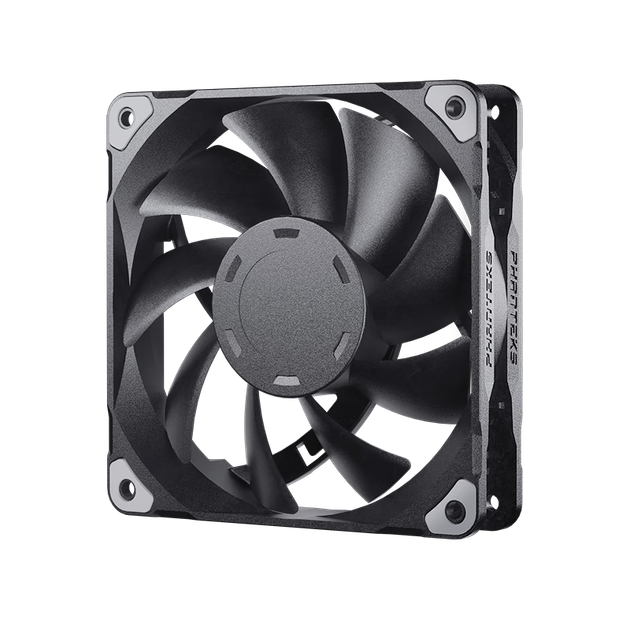 Вентилятор для охлаждения корпуса PHANTEKS M25 Elegant Black 14 см (гидравлический подшипник FDB, кабель для последовательного подключения, 4-контактный ШИМ-контроль температуры, тип воздушного потока, 1800 об/мин) - изображение 4
