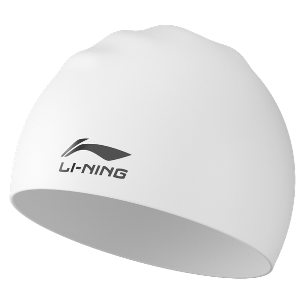 Силіконова водонепроникна шапочка для плавання LI-NING Long Hair, унісекс, LSJK808, біла - изображение 4